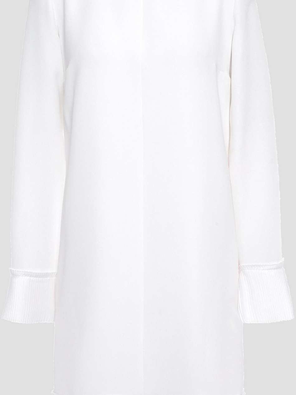pleated cady mini dress