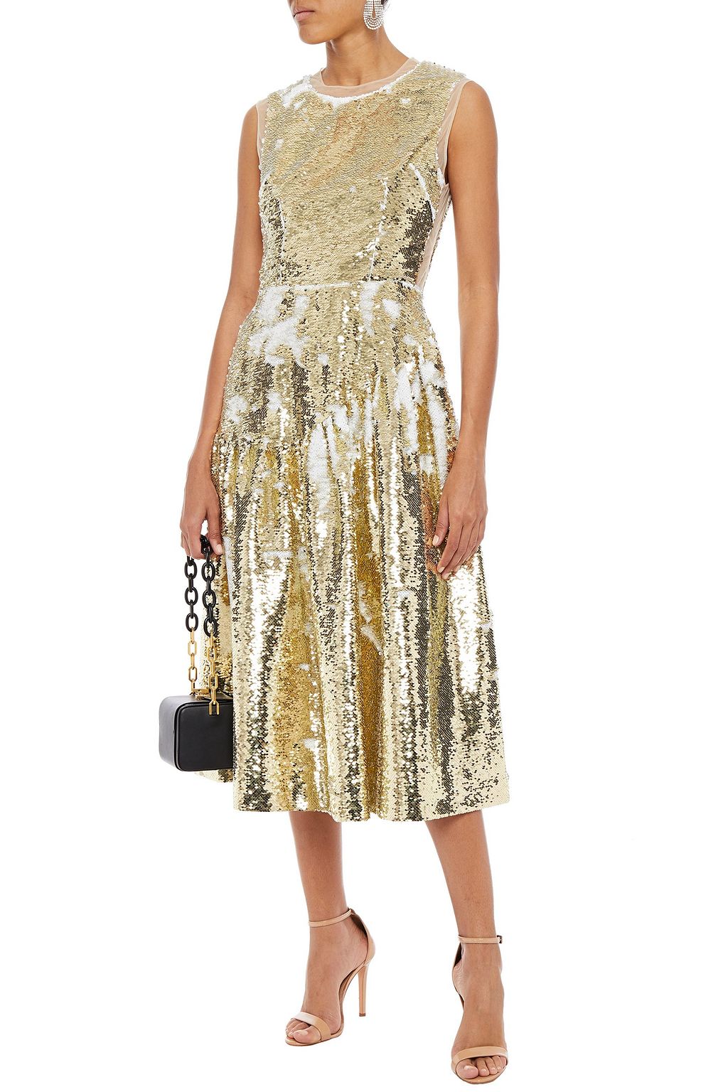 SIMONE ROCHA Frame sequined tulle midi dress