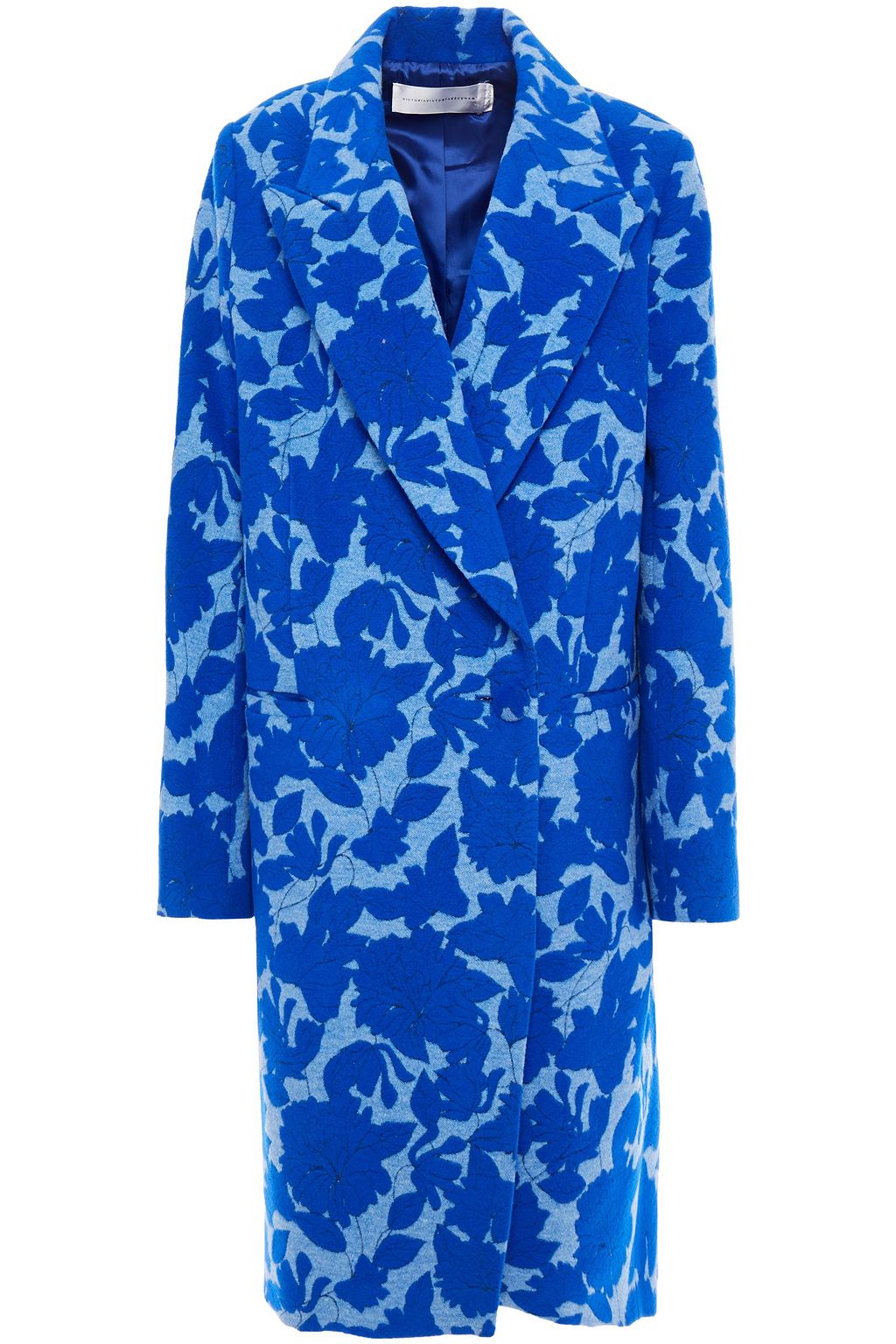 floral jacquard coat