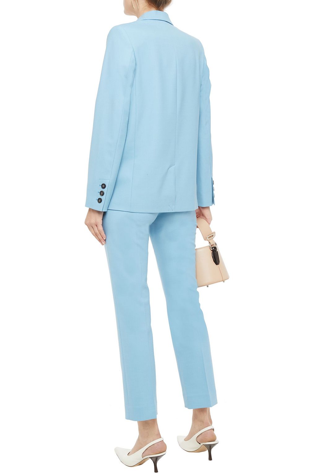 VICTORIA, VICTORIA BECKHAM Twill straight-leg pants