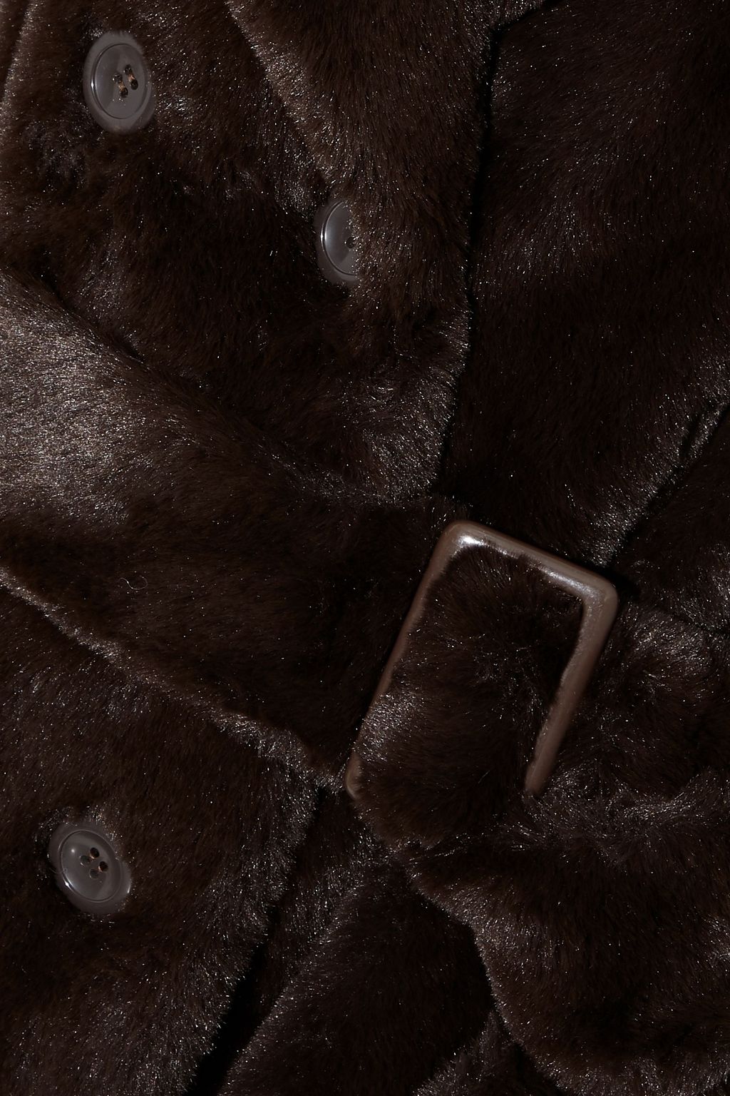 STAND STUDIO Faustine oversized double-breasted faux fur coat