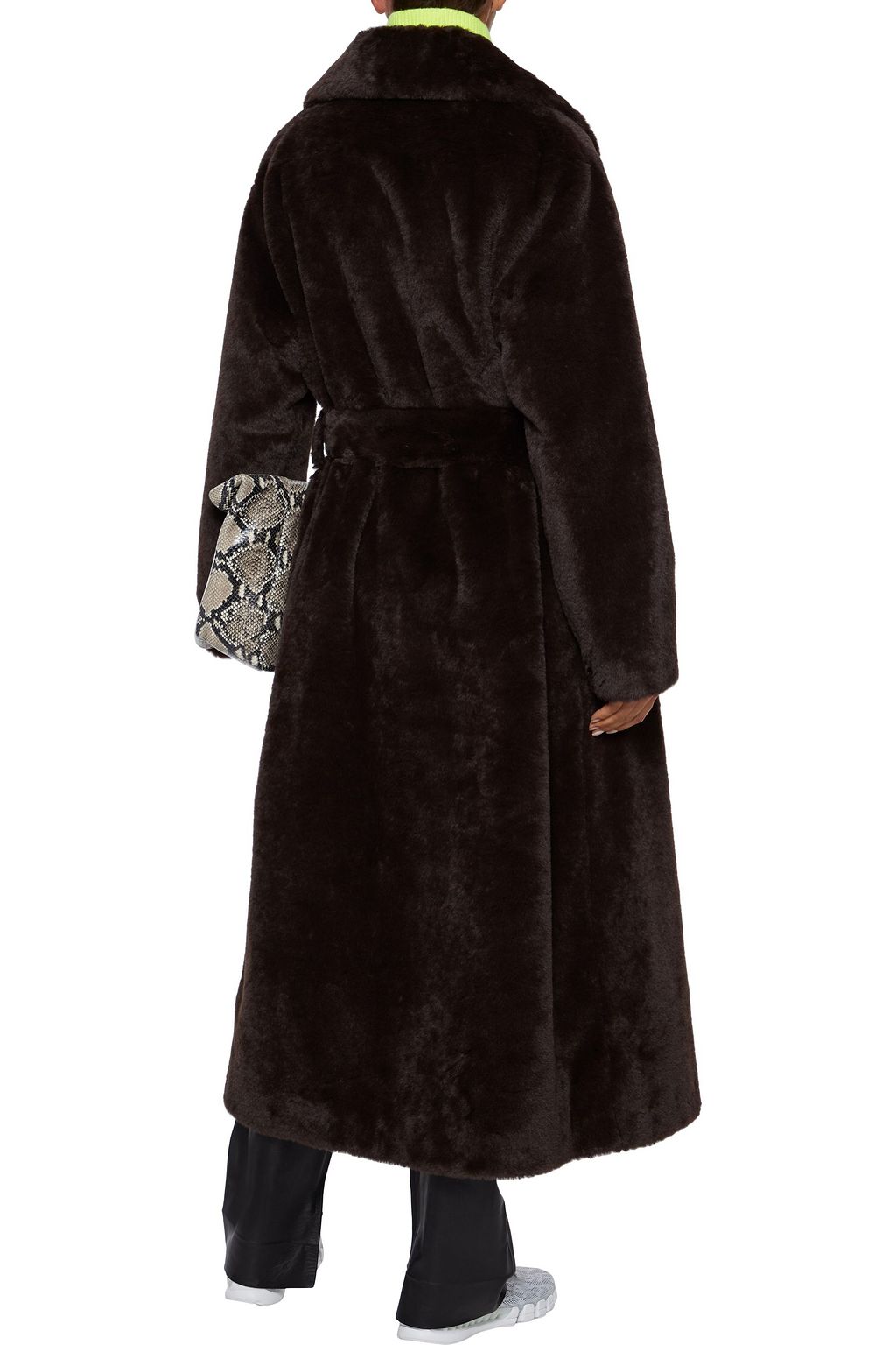 STAND STUDIO Faustine oversized double-breasted faux fur coat