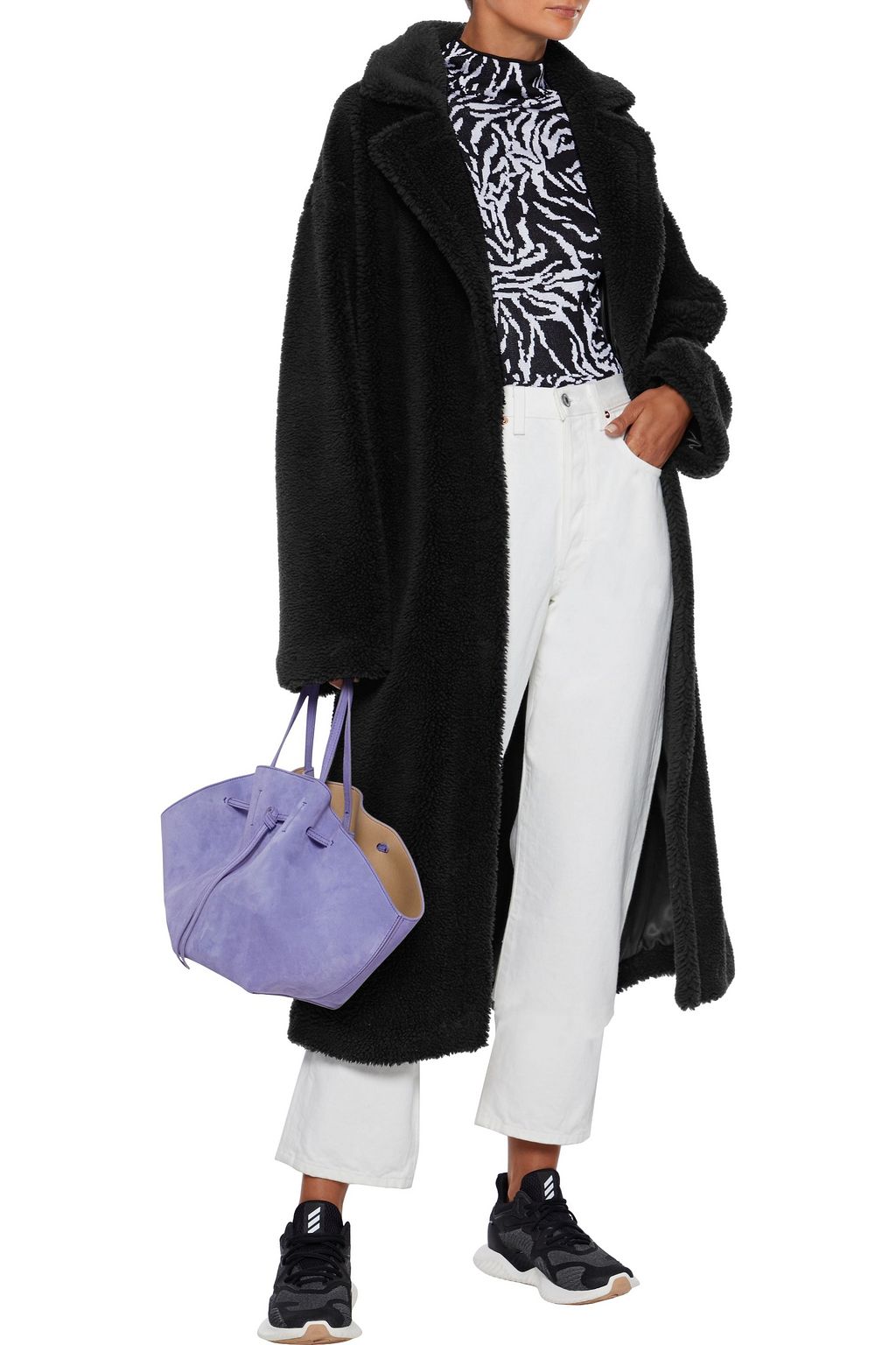 STAND STUDIO Maria oversized faux shearling coat