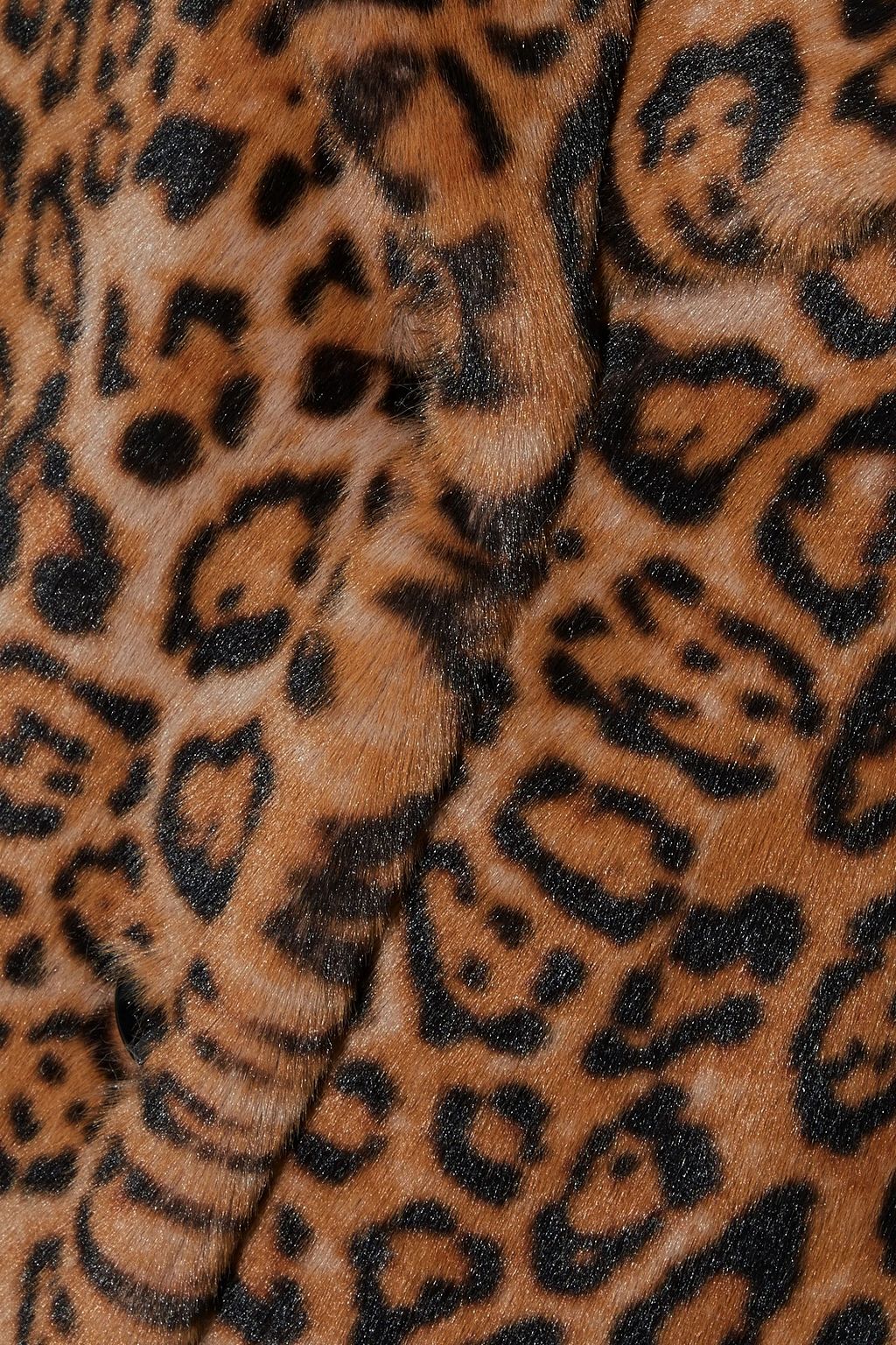 STAND STUDIO Fanny leopard-print faux fur coat