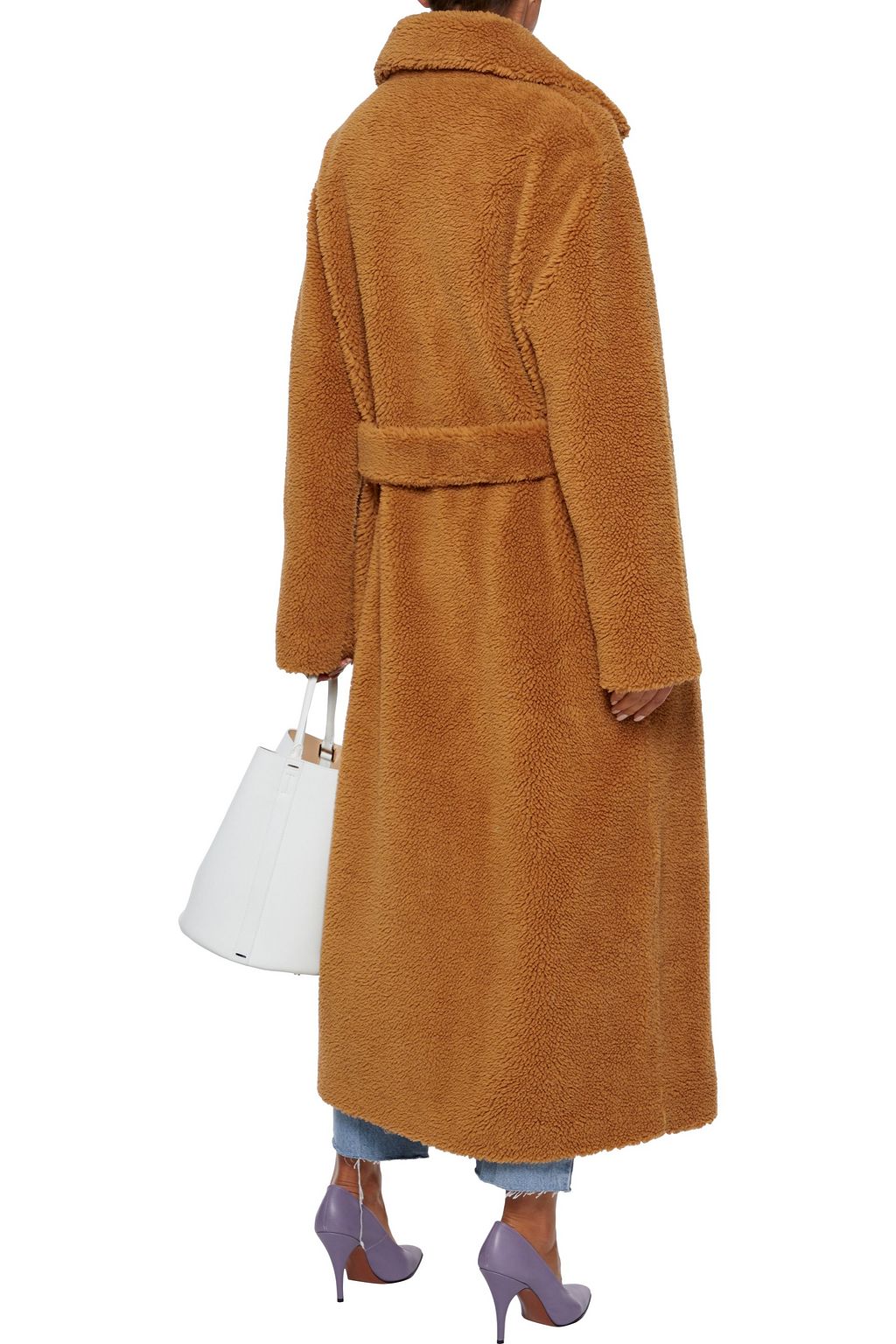 STAND STUDIO Faustine oversized double-breasted faux fur coat