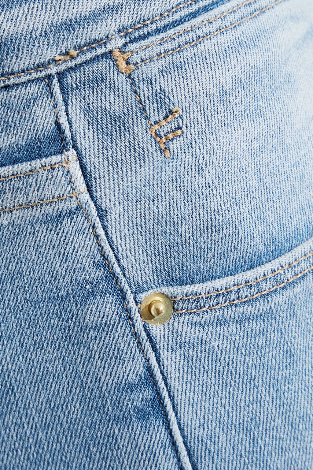 FRAME Le High Ankle Straight cropped mid-rise slim-leg jeans