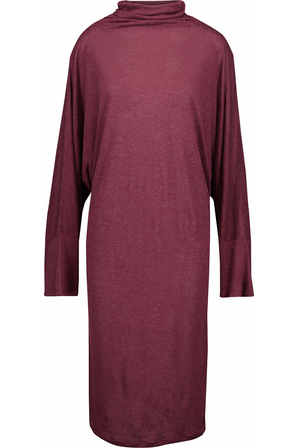 iro - stretch-jersey turtleneck dress - burgundy - s