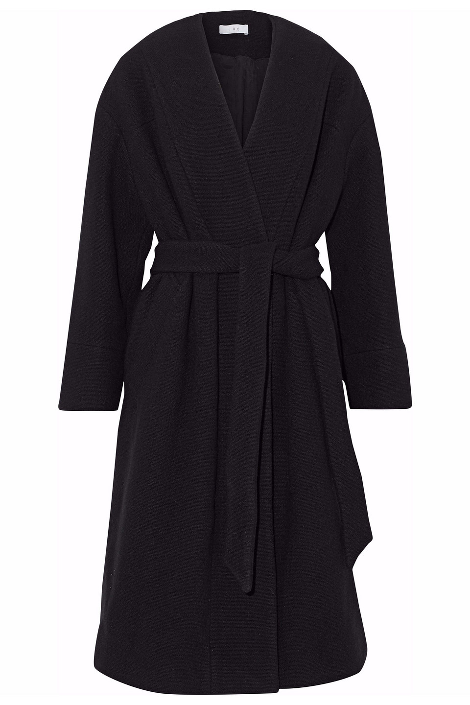 iro - wool-blend coat - black - fr 36