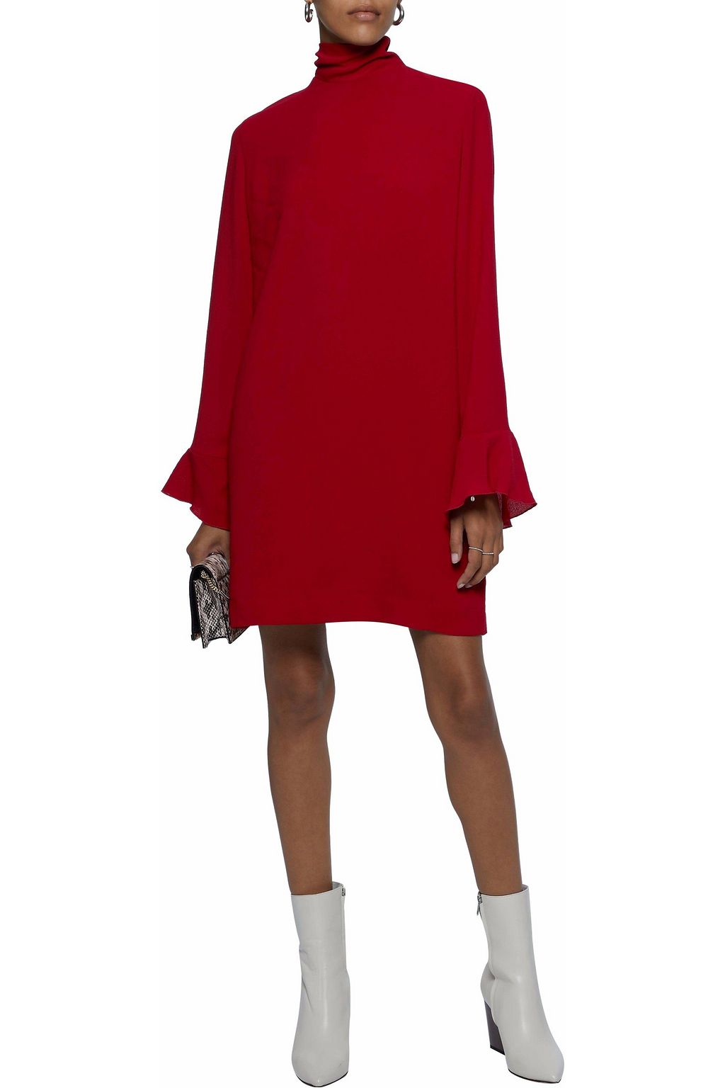IRO Anna ruffled crepe mini dress
