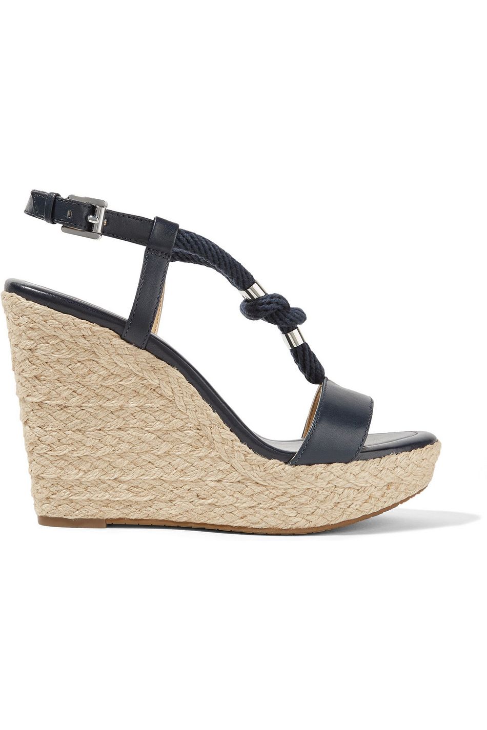 michael kors blue wedge sandals
