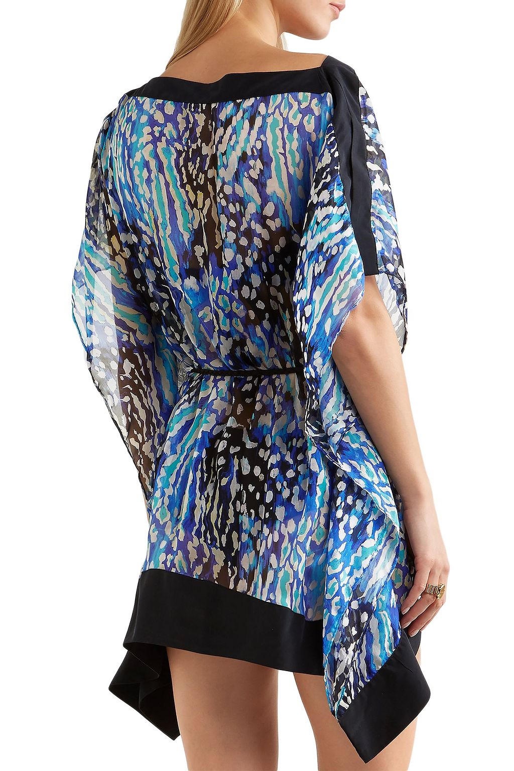 MATTHEW WILLIAMSON Akita Animal leopard-print silk-chiffon kaftan