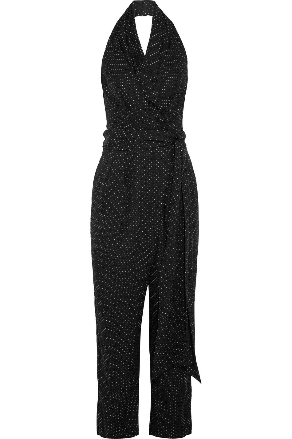 silk wrap jumpsuit
