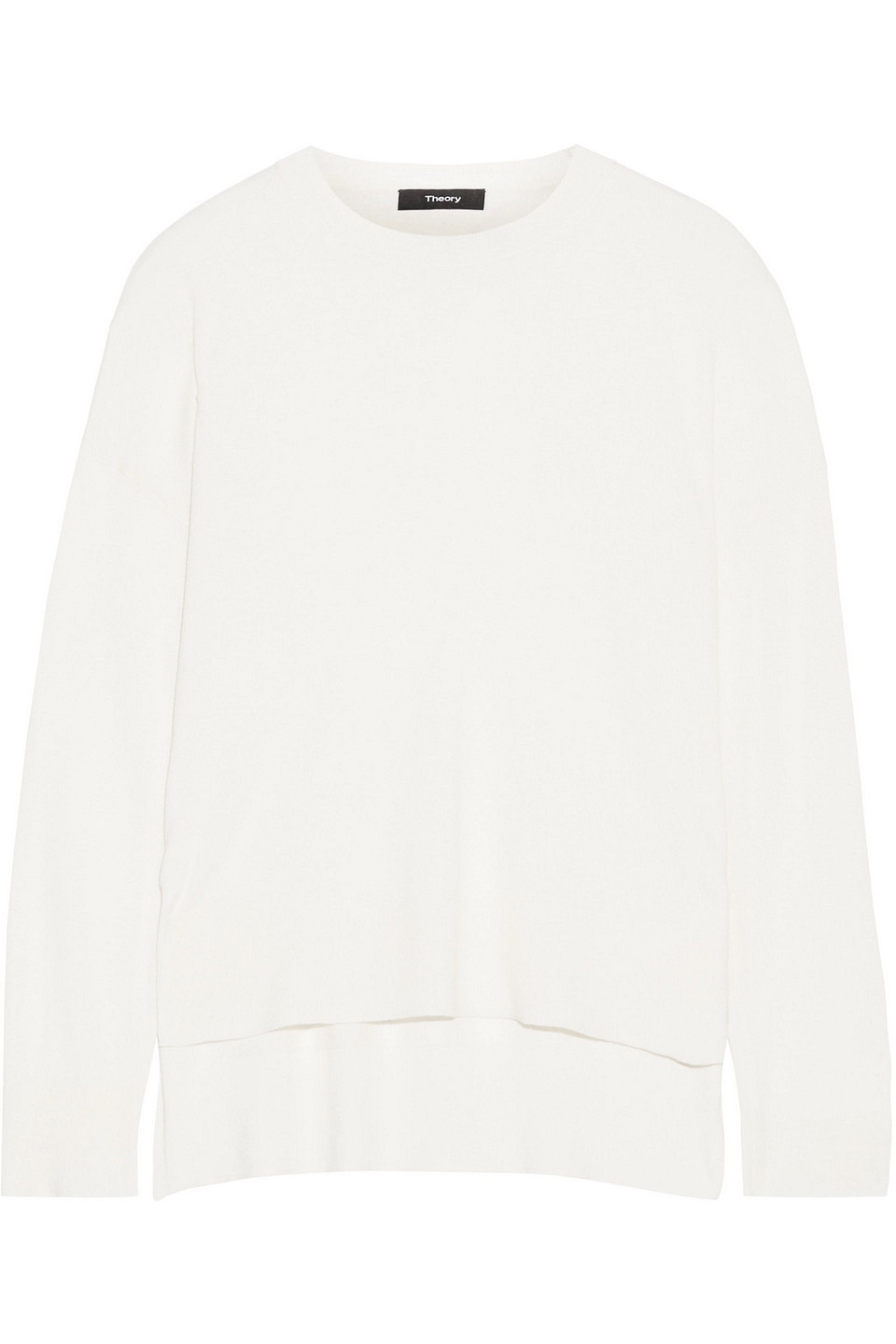 Theory Silk-blend Sweater In Black