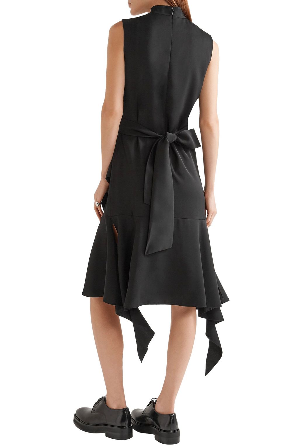 GOEN.J Cutout ruffled crepe dress