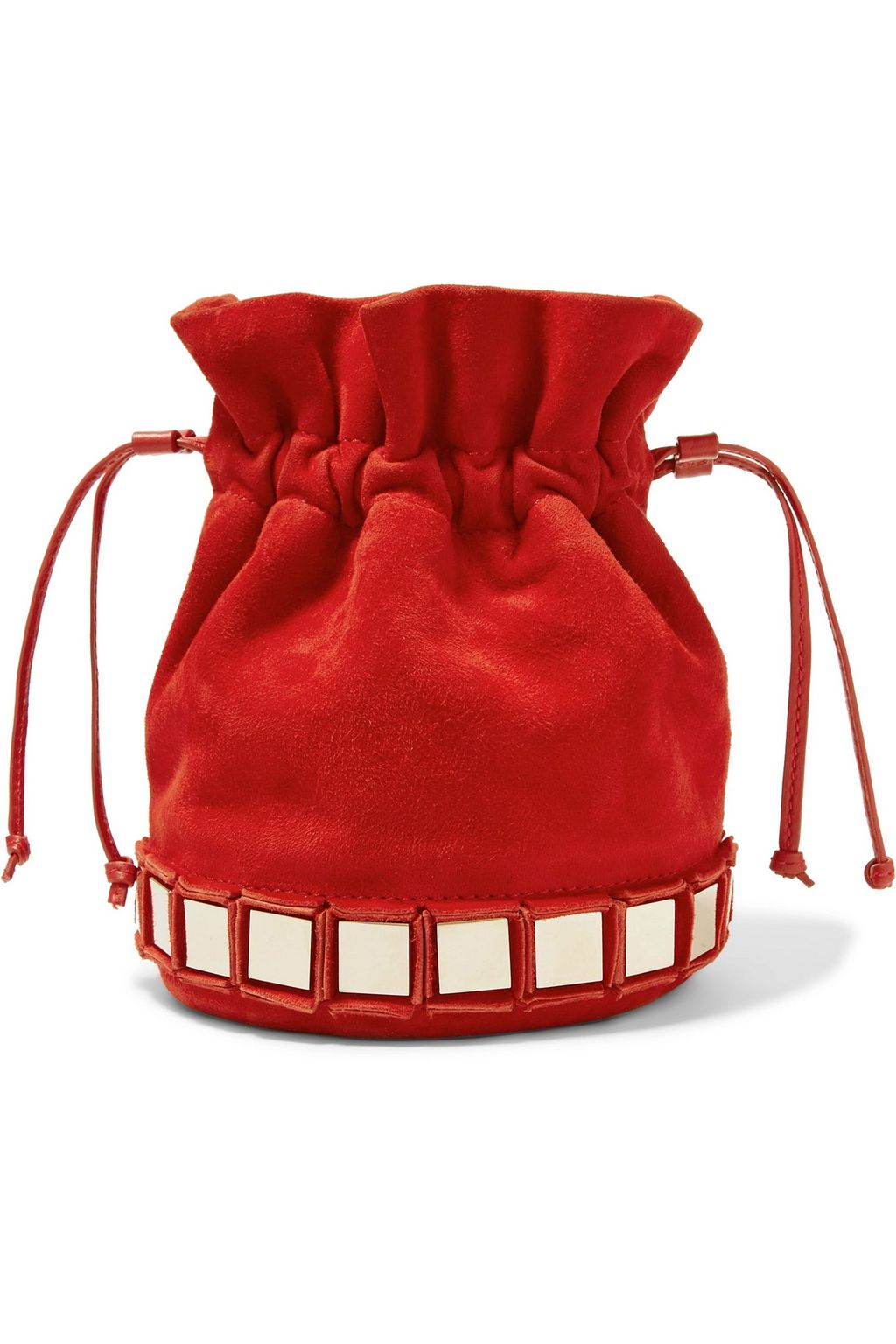 TOMASINI Paris Lucile embellished suede bucket bag