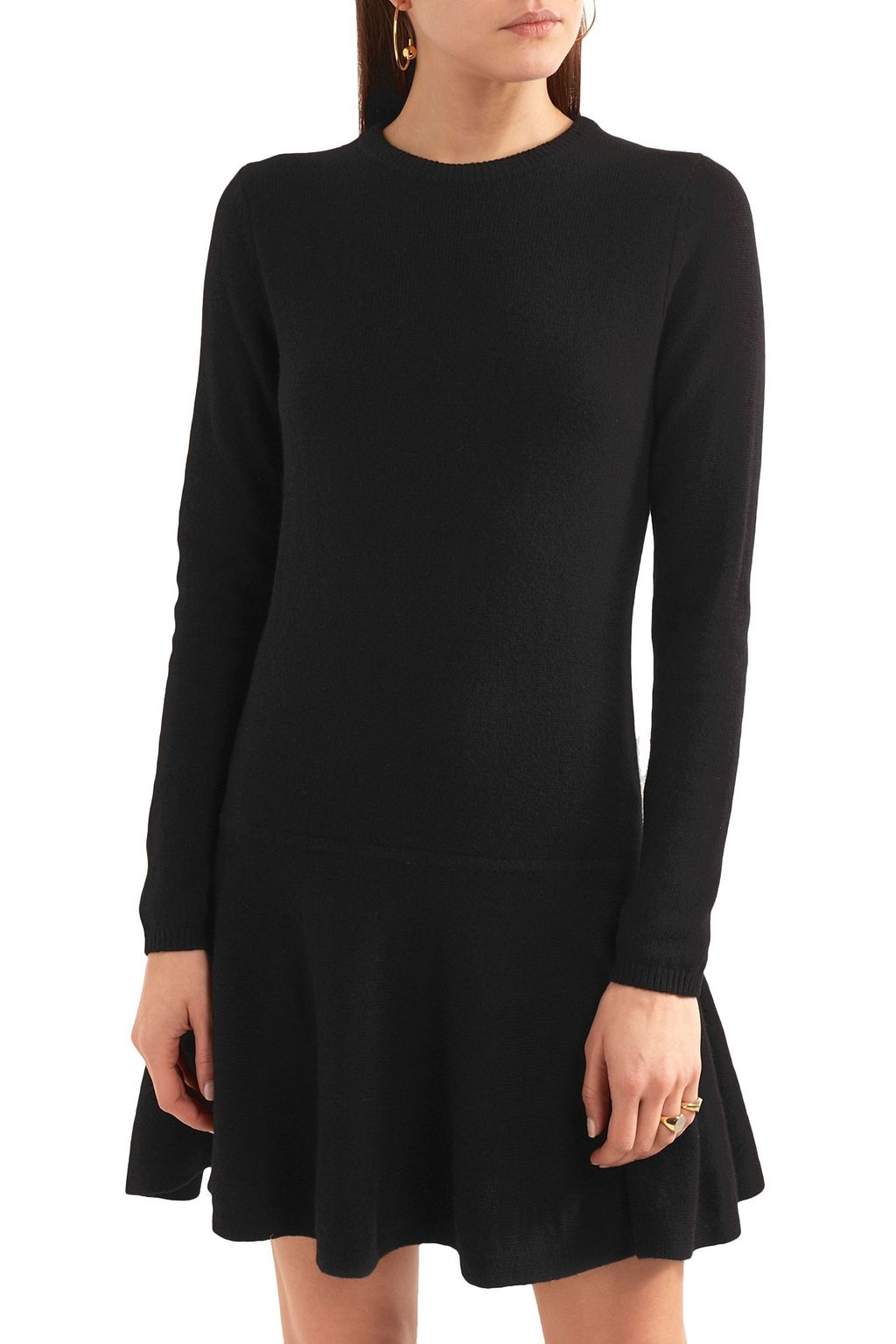 GANNI Merino wool-blend mini dress