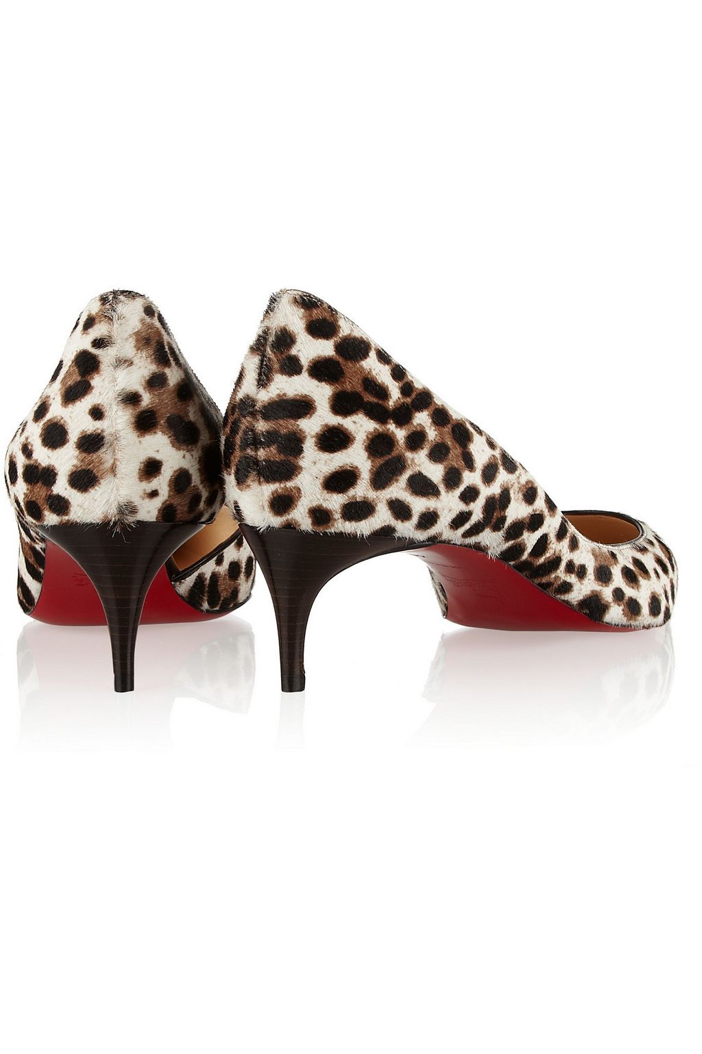 CHRISTIAN LOUBOUTIN Iriza 45 leopard-print calf hair pumps
