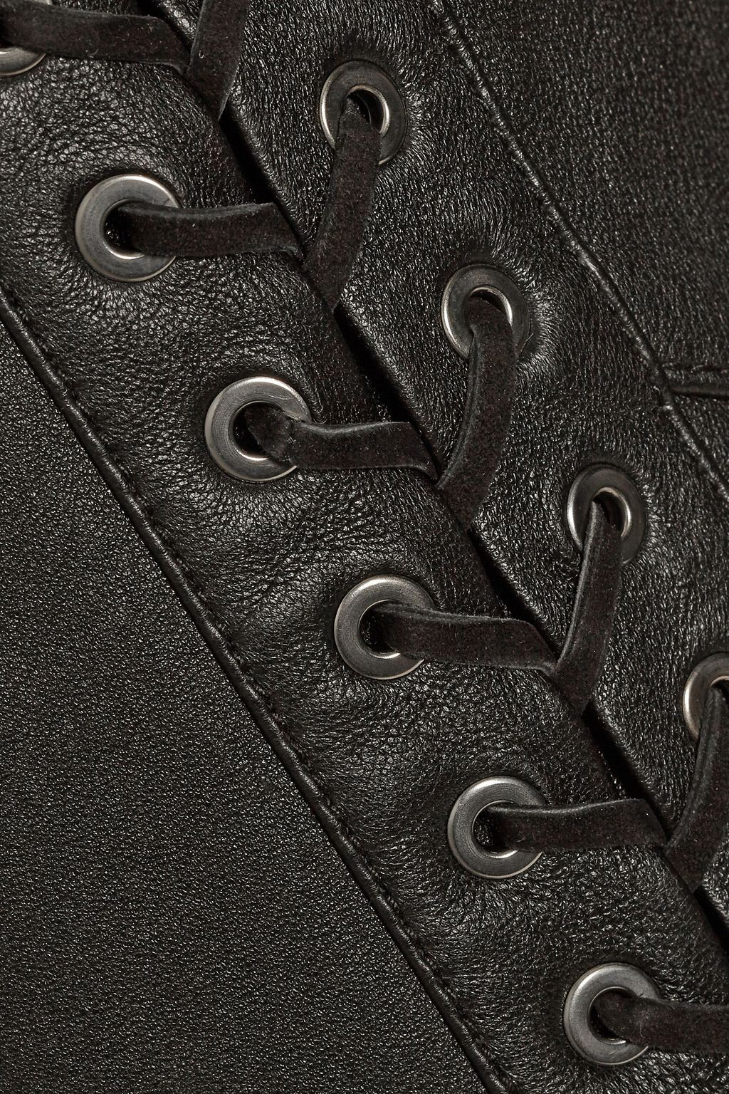 PIERRE BALMAIN Paneled leather skinny pants