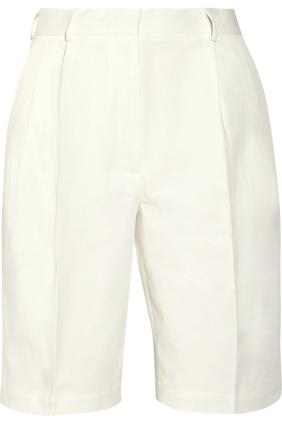 vanessa bruno - conty cotton-blend piqué shorts - white - fr 36