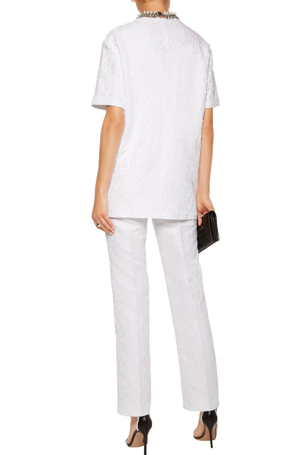 GIVENCHY Textured-satin top