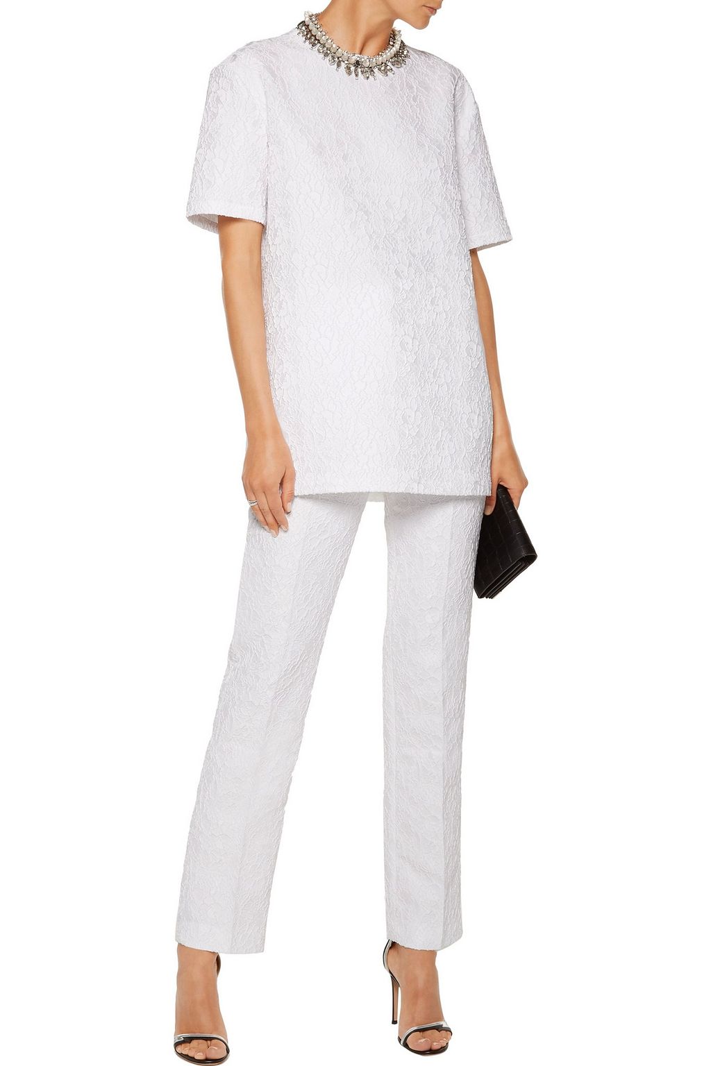 GIVENCHY Textured-satin top