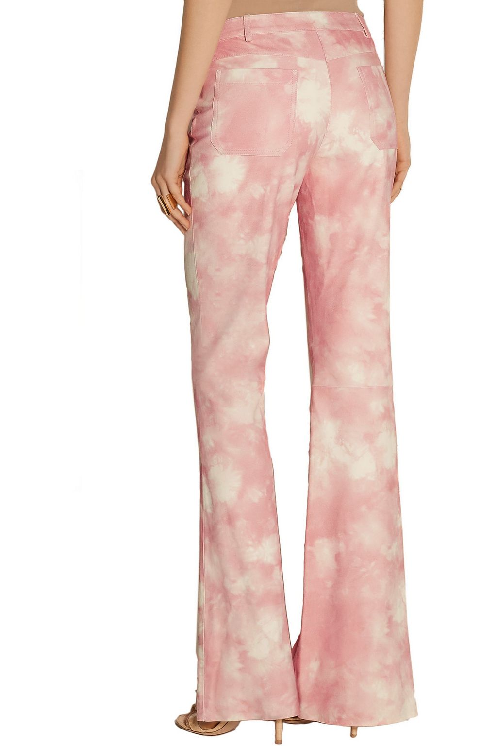 MICHAEL KORS COLLECTION Printed suede flared pants