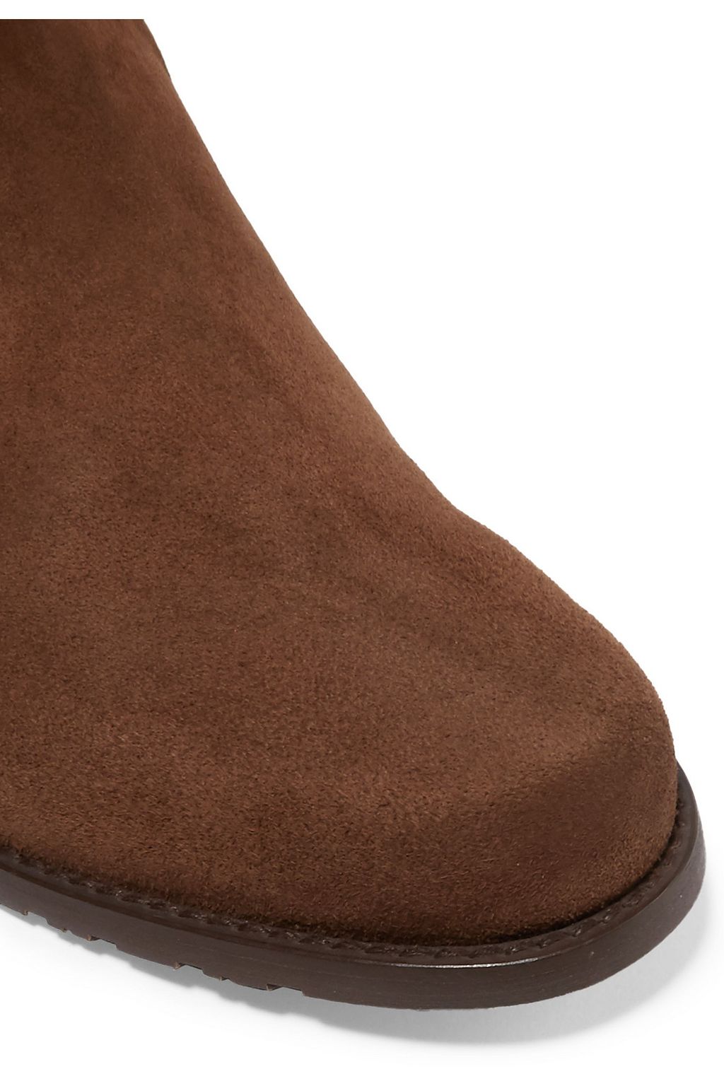 STUART WEITZMAN Lace-up stretch-suede thigh boots
