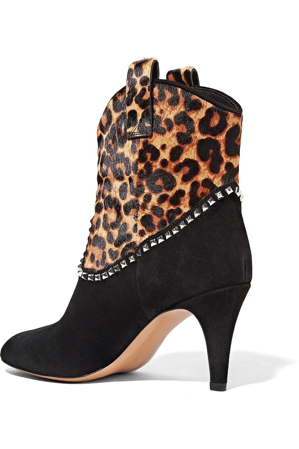MARC JACOBS Georgia studded leopard-print calf hair and suede boots