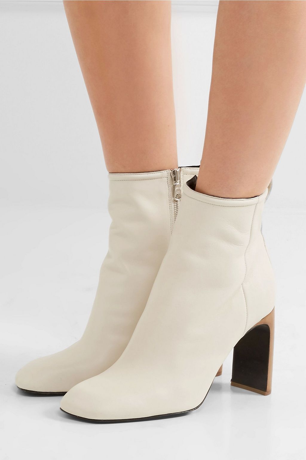 rag and bone white ankle boots