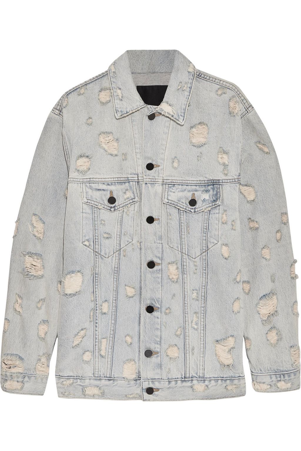 alexander wang denim coat