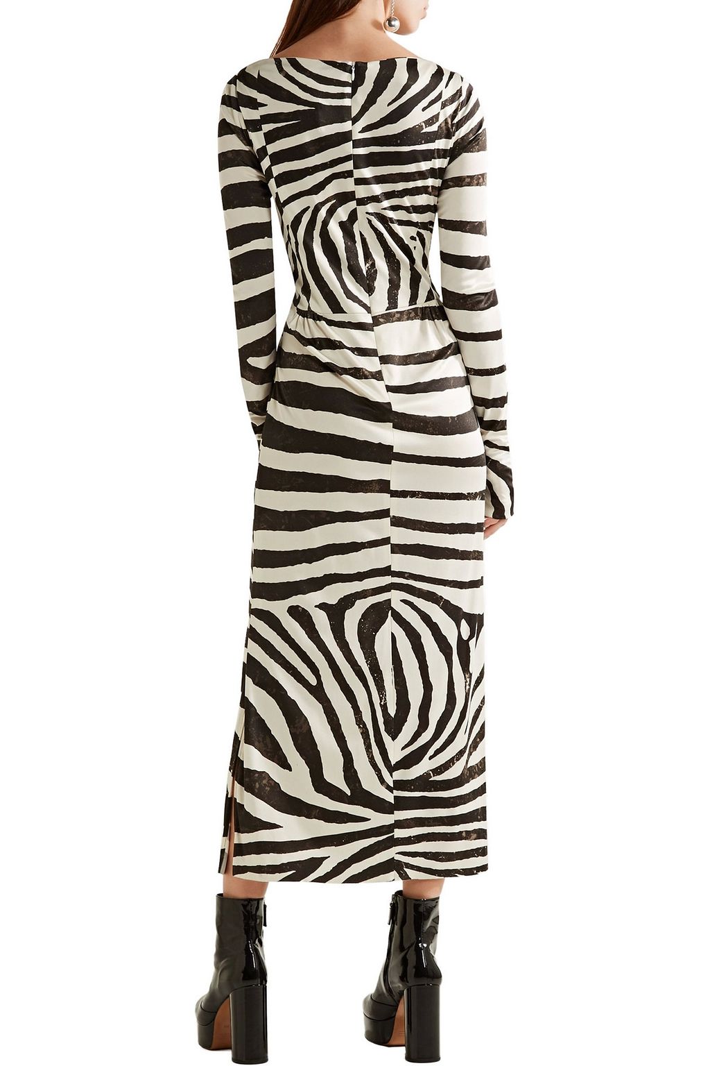 MARC JACOBS Zebra-print stretch-jersey dress