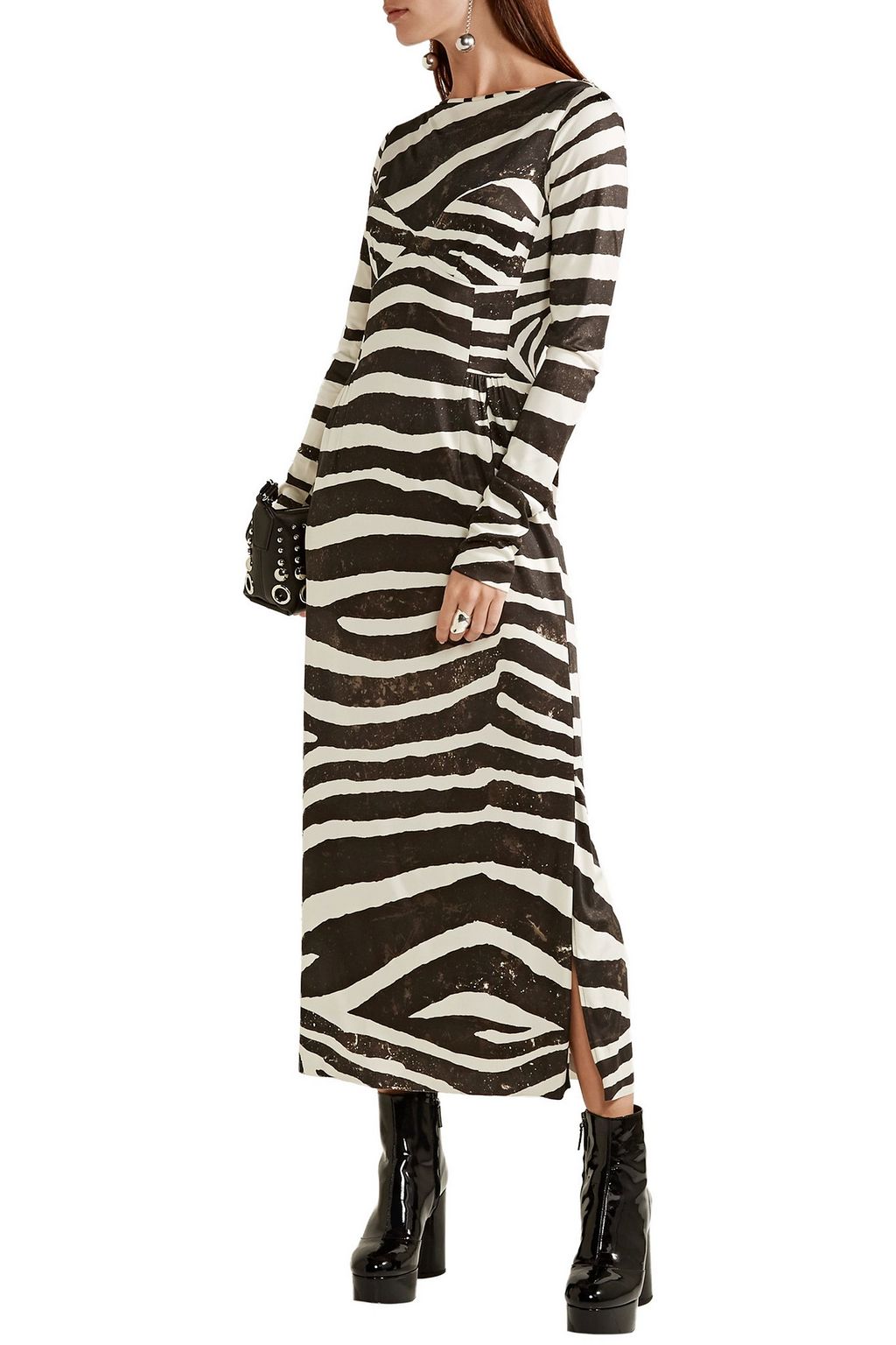 MARC JACOBS Zebra-print stretch-jersey dress