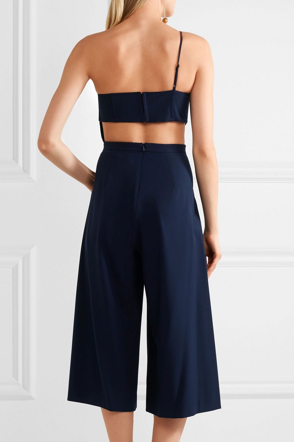 MICHELLE MASON Cropped cutout jumpsuit