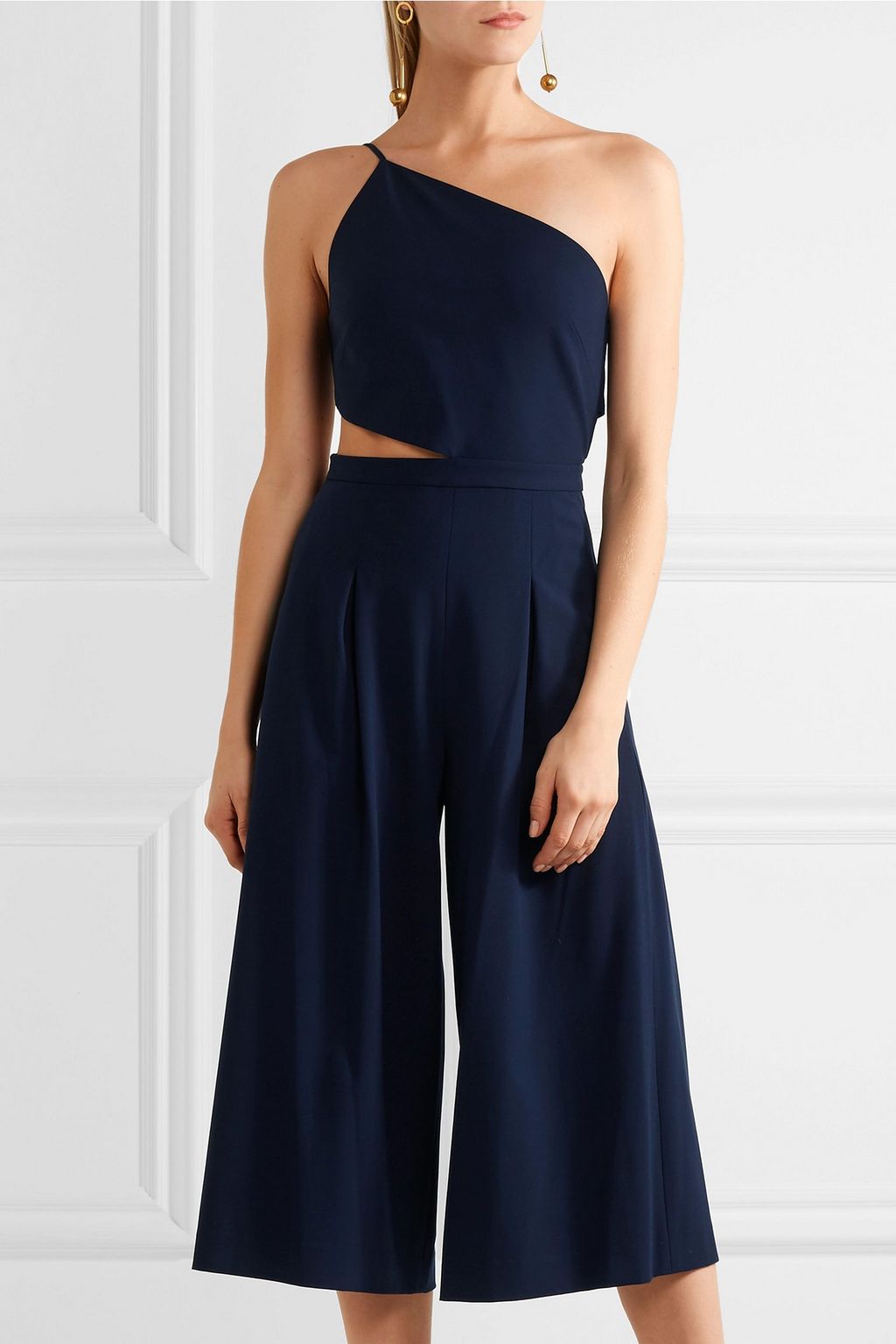 MICHELLE MASON Cropped cutout jumpsuit