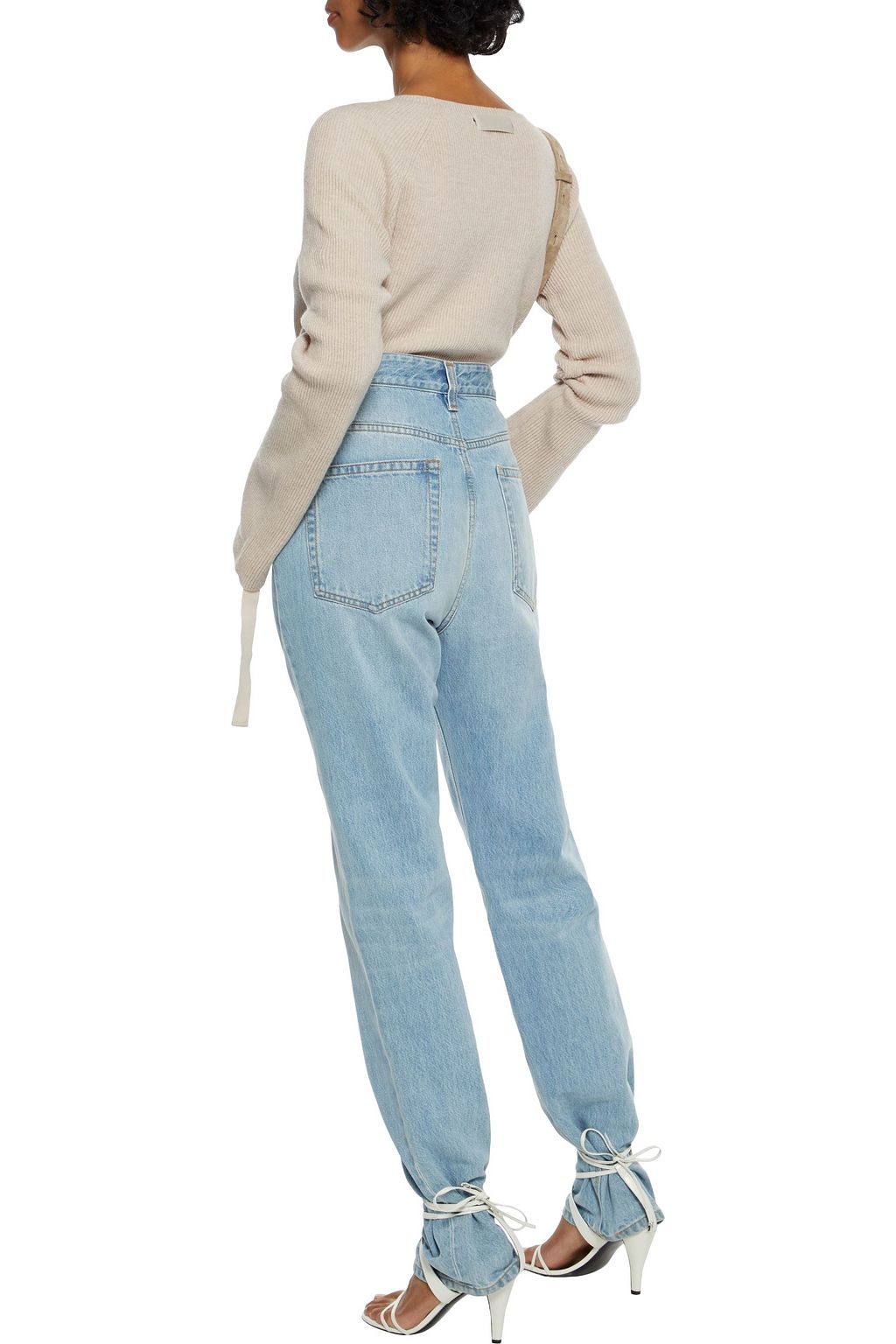 HELMUT LANG Ribbed wool and cashmere-blend sweater