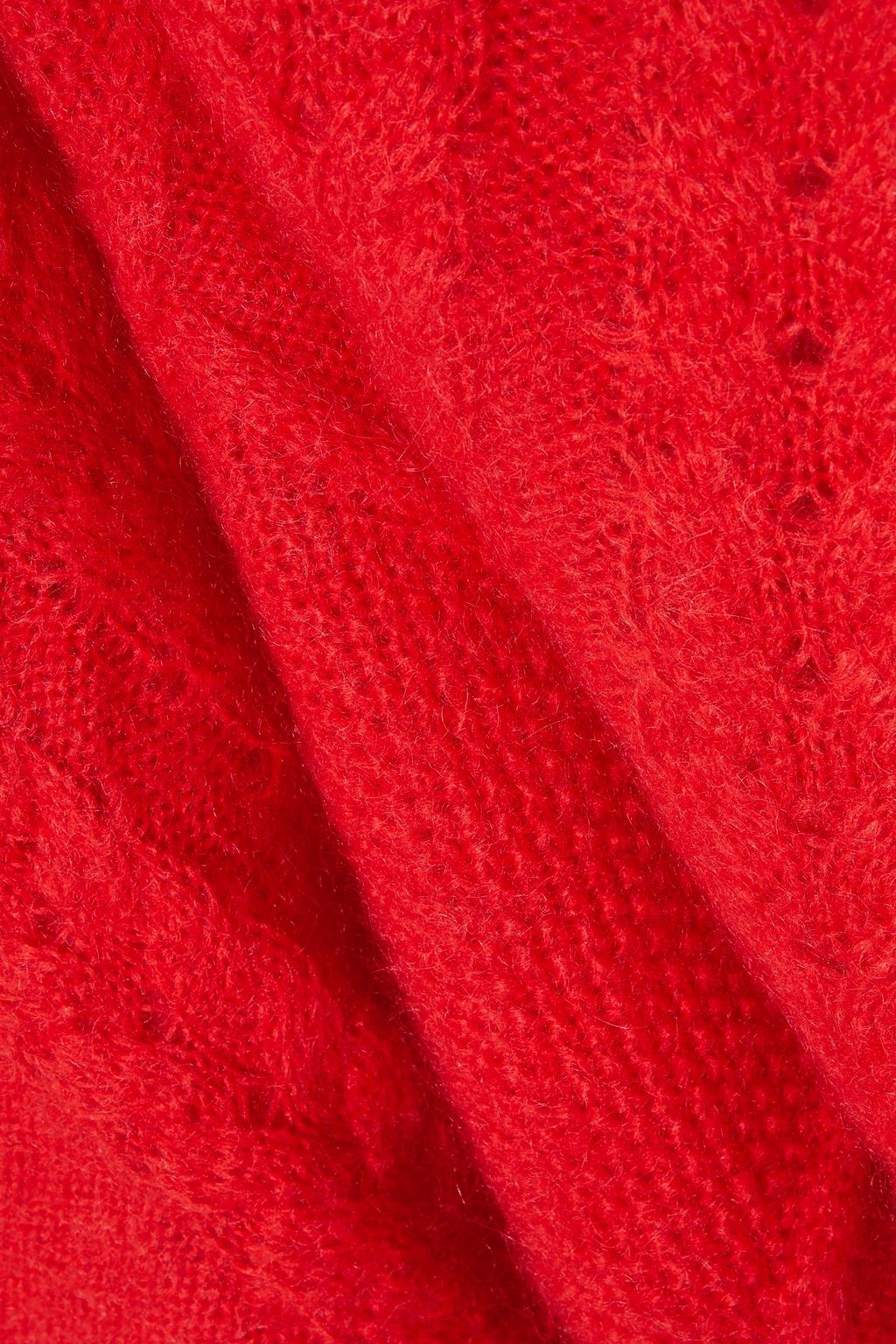 MAISON MARGIELA Oversized cable-knit mohair-blend turtleneck sweater