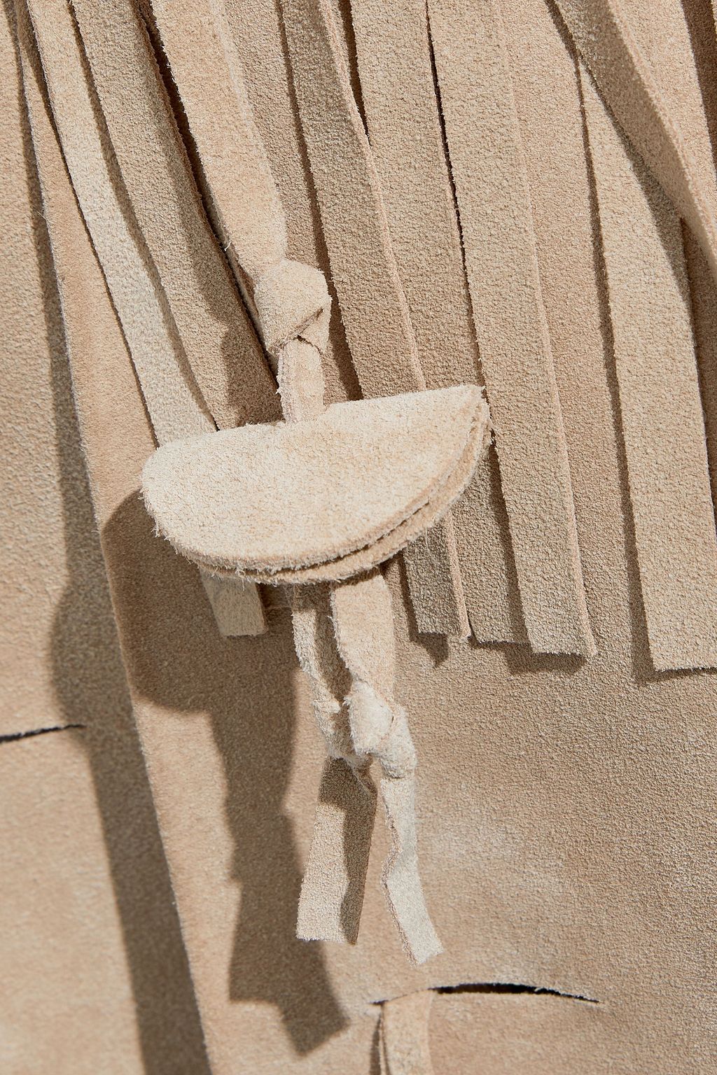 MAISON MARGIELA Oversized fringed suede jacket