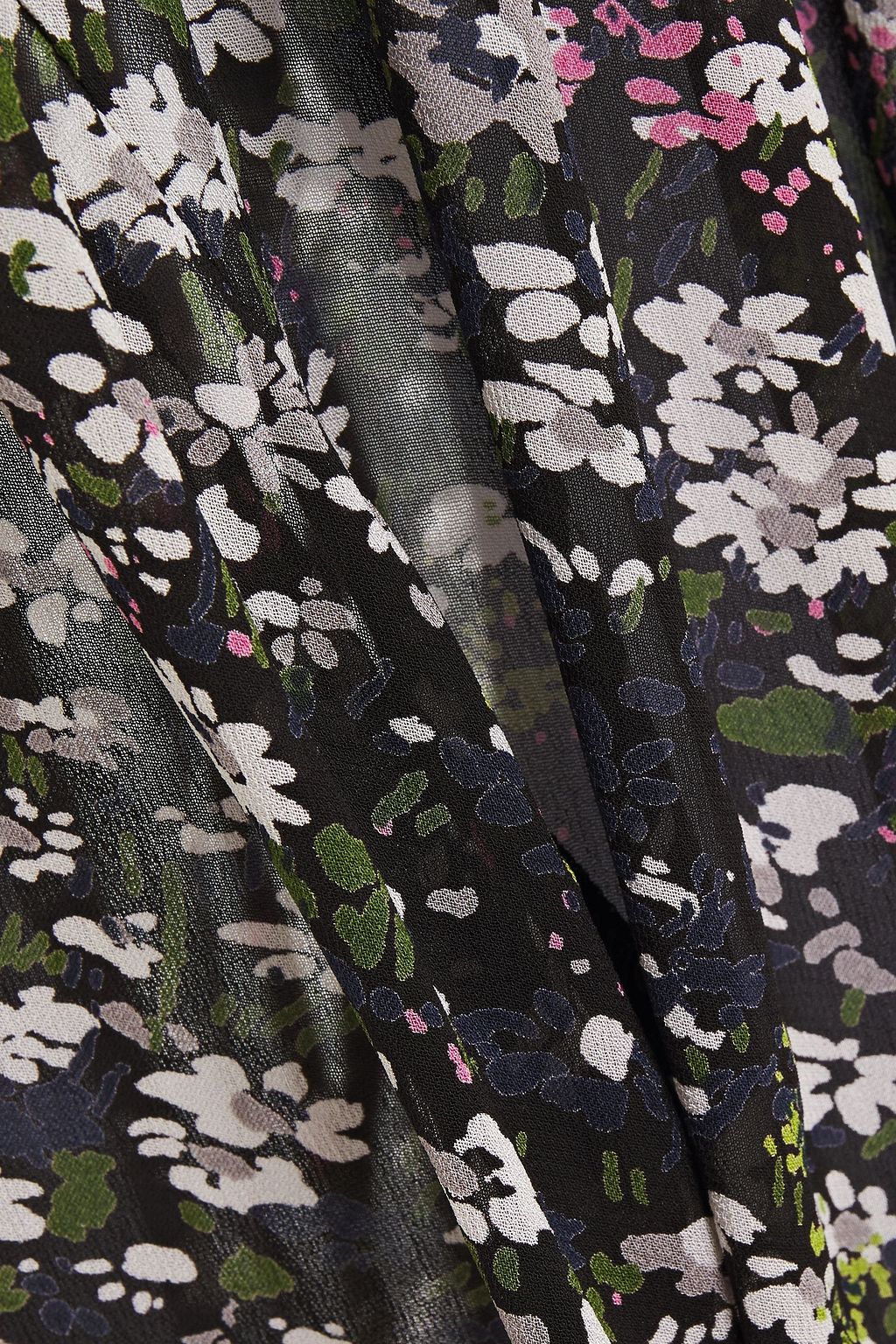 GANNI Floral-print georgette maxi dress