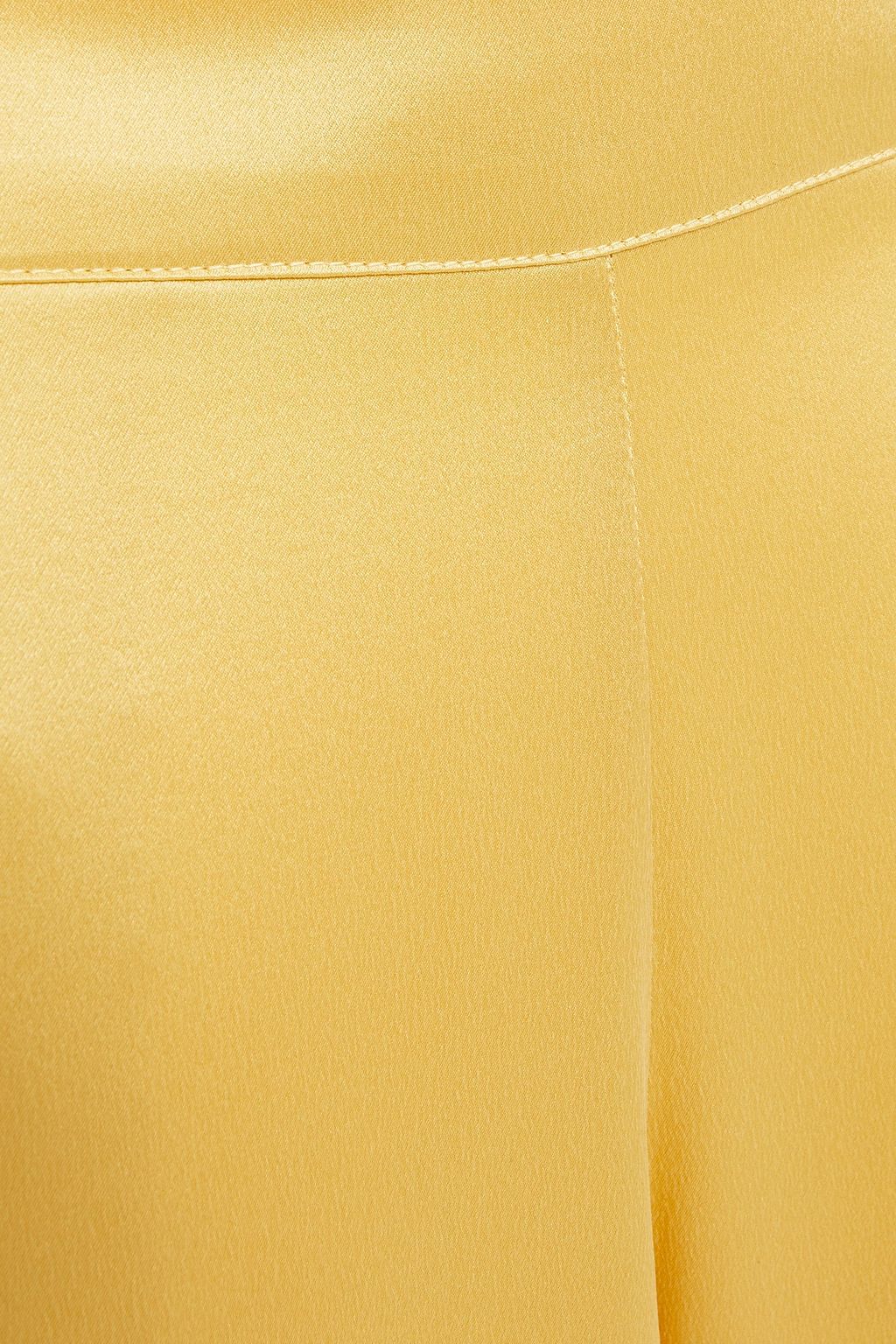 ASCENO Silk-satin pajama pants
