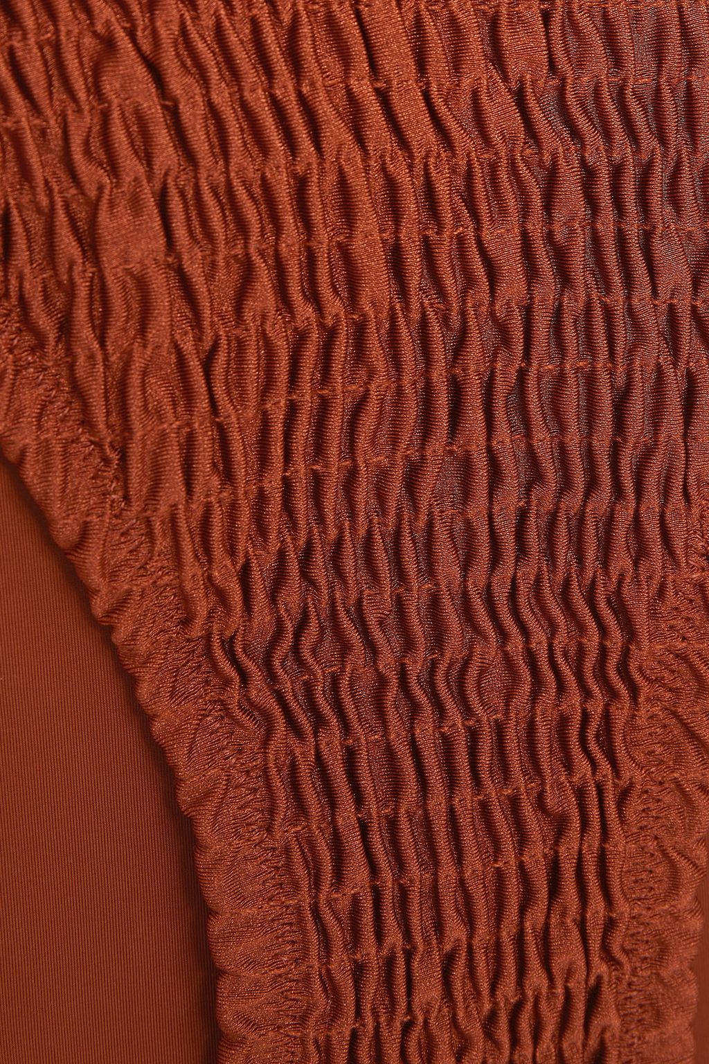 SOLID & STRIPED The Ashley smocked low-rise bikini briefs