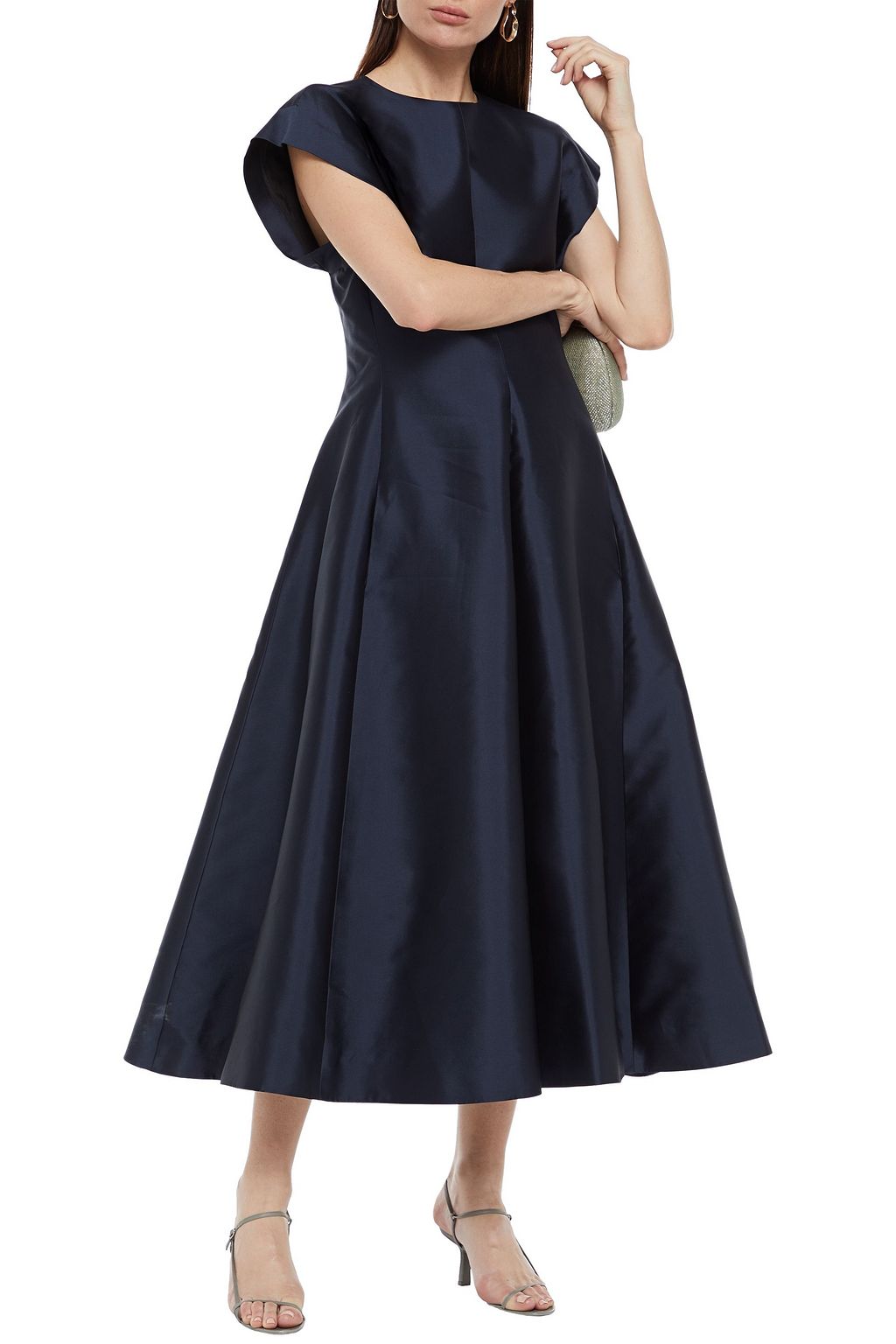 THE ROW Silk-faille midi dress
