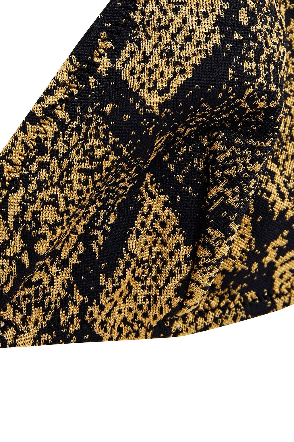 SOLID & STRIPED The Brigitte snake-print jacquard triangle bikini top