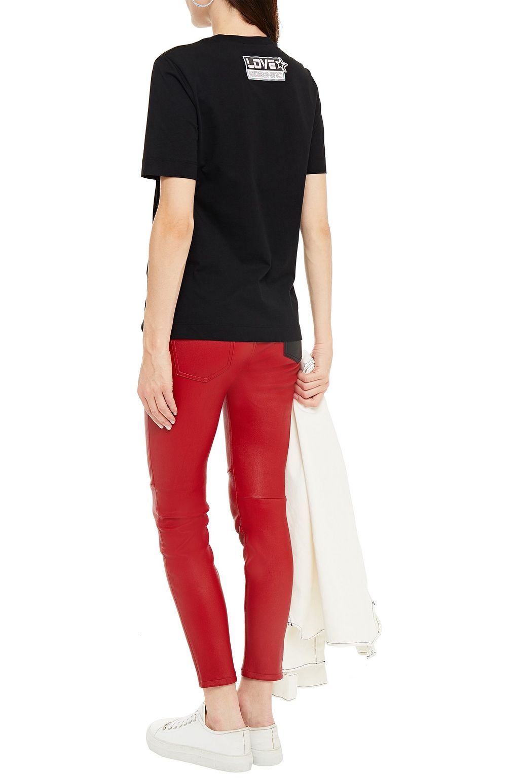 LOVE MOSCHINO Printed cotton-jersey T-shirt