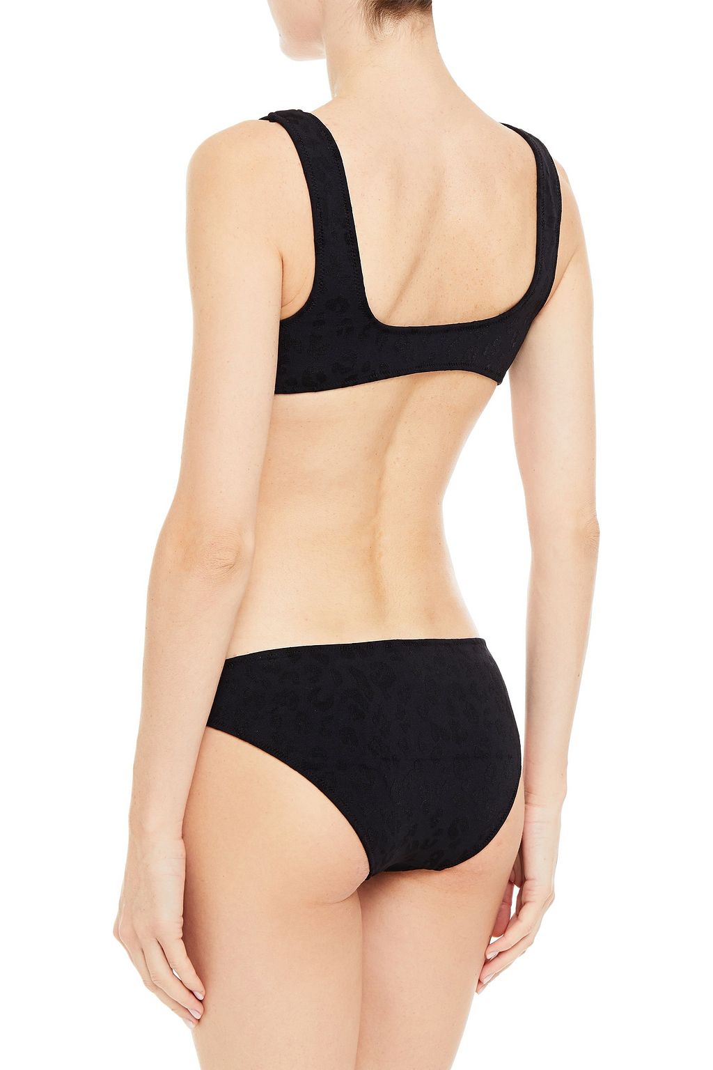 SOLID & STRIPED The Elle stretch-jacquard low-rise bikini briefs