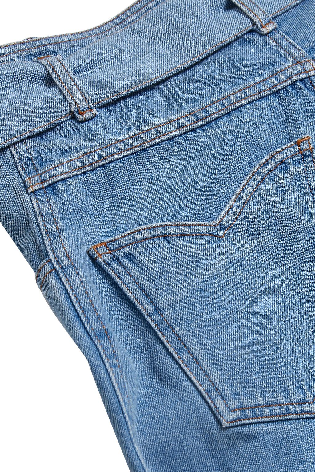 NANUSHKA Cropped high-rise wide-leg jeans