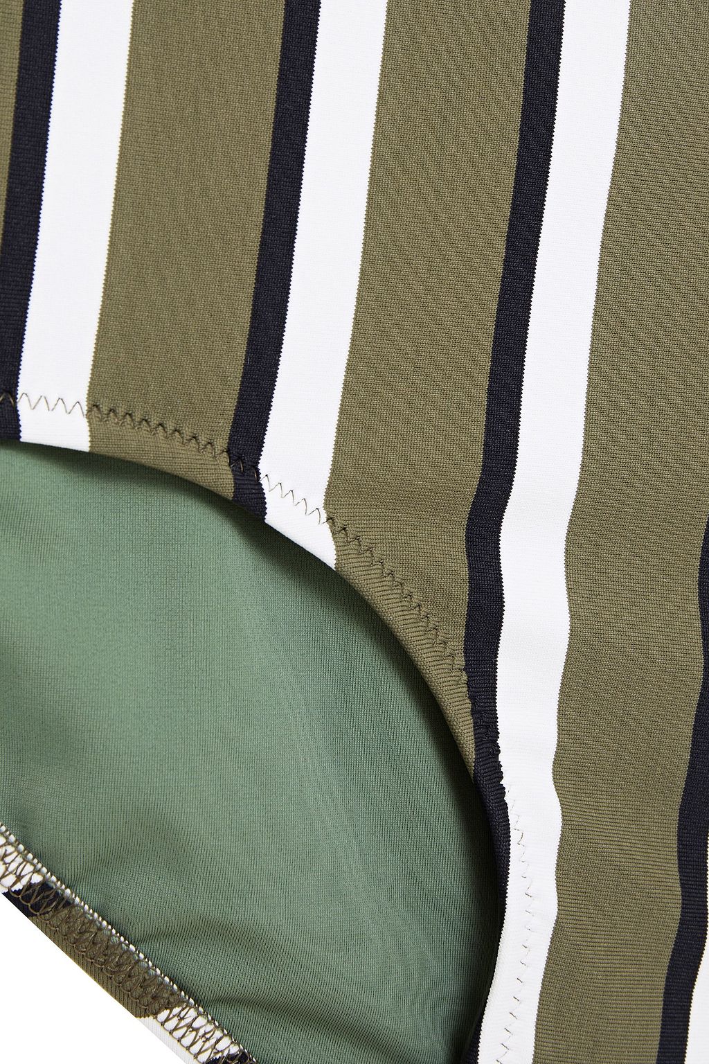 SOLID & STRIPED The Brigitte striped high-rise bikini briefs