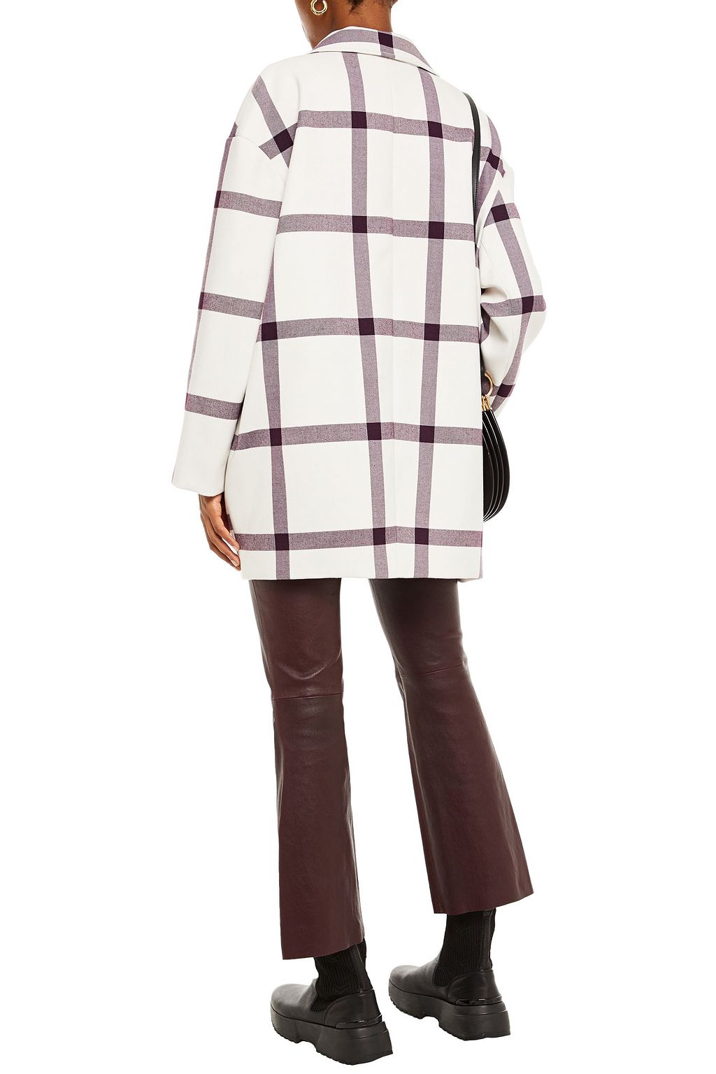 BAUM UND PFERDGARTEN Dorita double-breasted checked twill coat