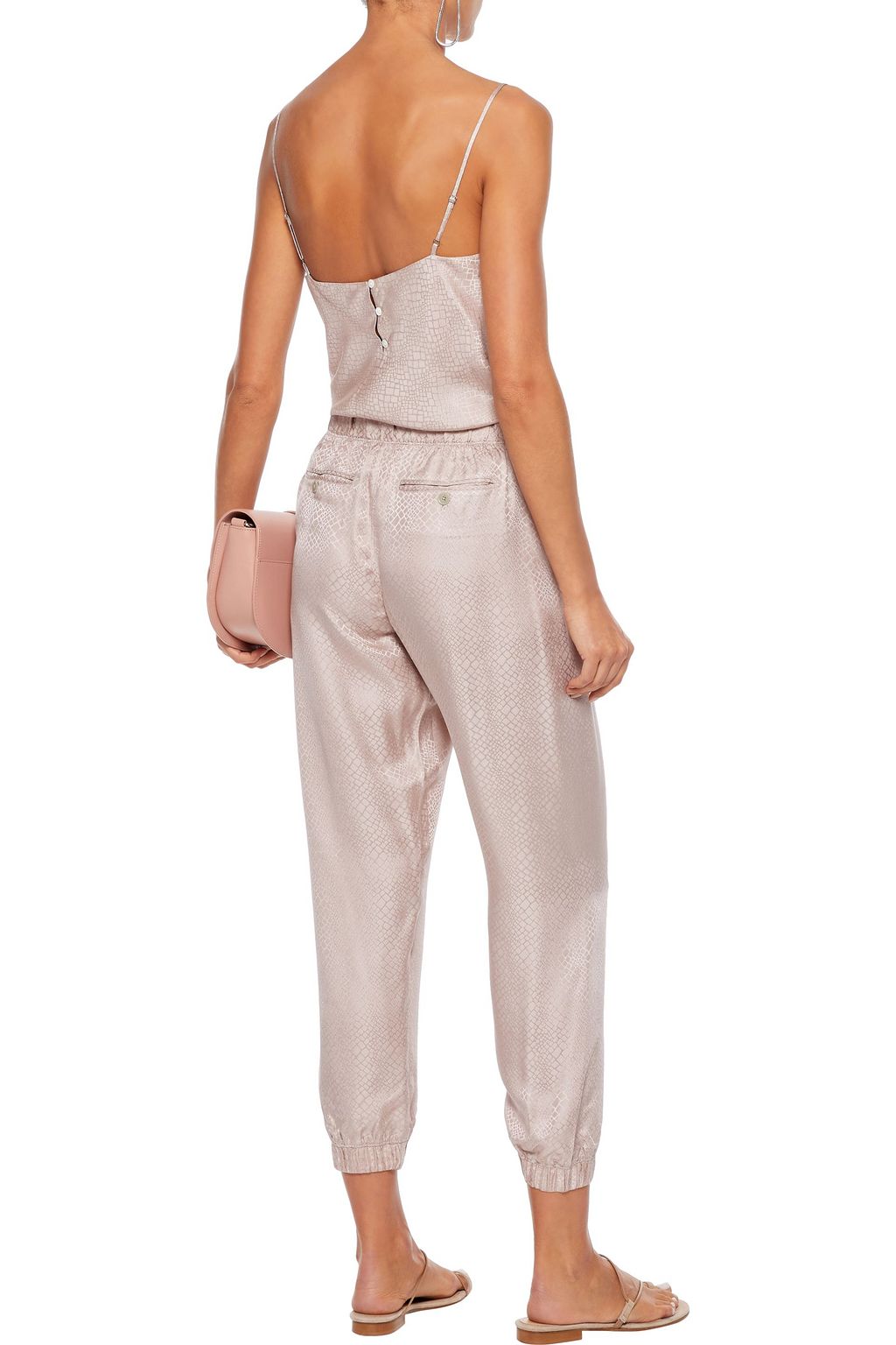 ATM ANTHONY THOMAS MELILLO Draped silk-satin jacquard camisole