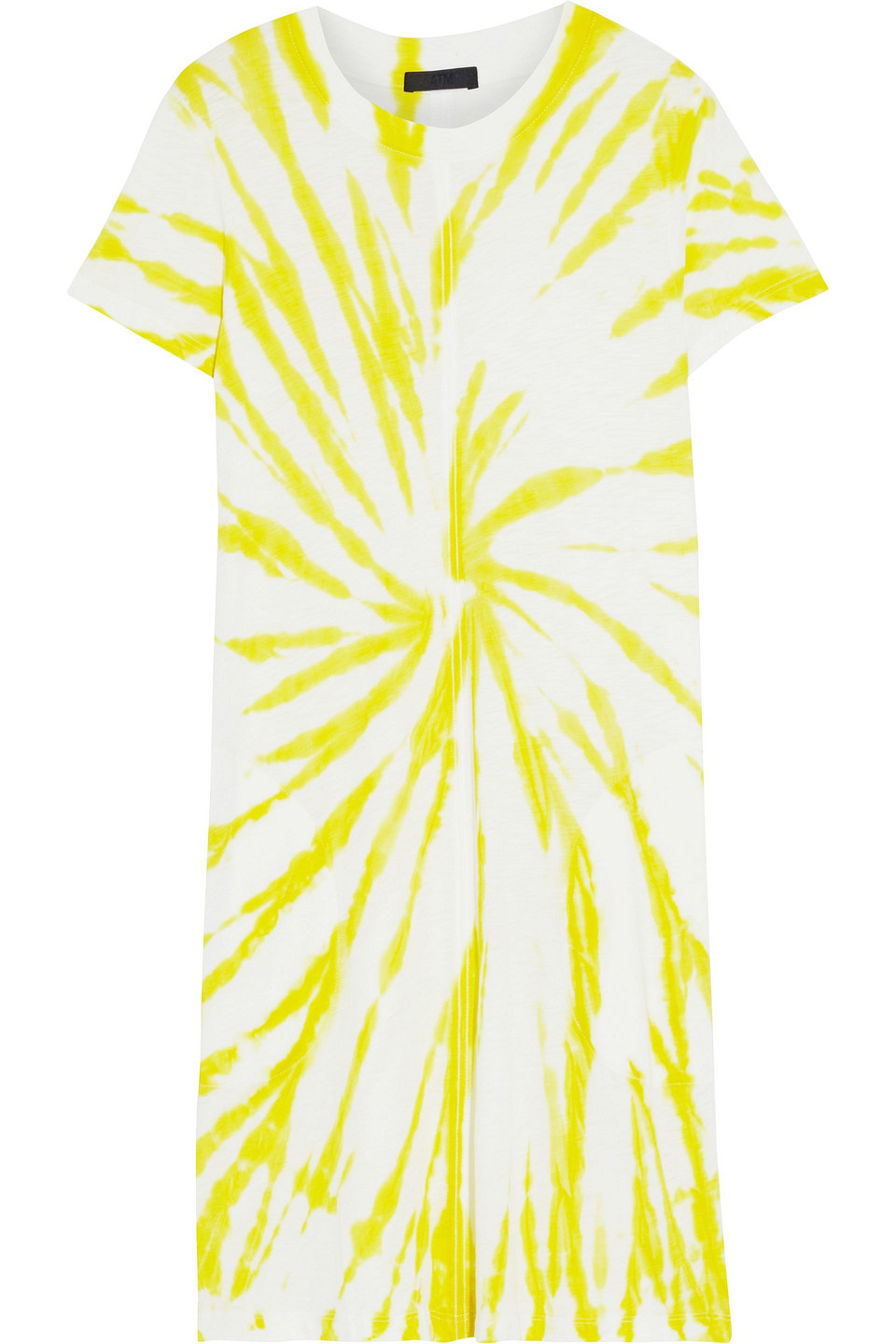 Atm Anthony Thomas Melillo Woman Tie-dyed Slub Pima Cotton-jersey Mini Dress Lime Green Size L