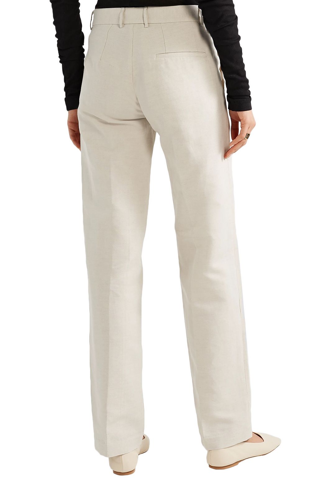 BITE STUDIOS Organic linen and cotton-blend straight-leg pants